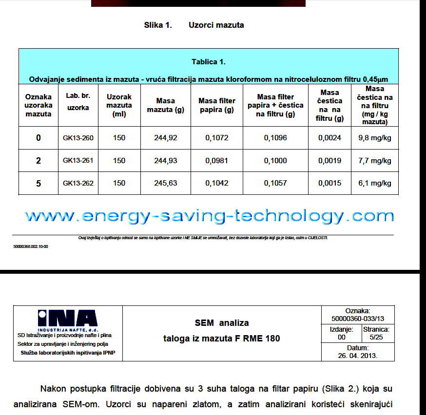 reduction shipboard fuel coke in the ship's fuel reduction in the number of particles of silicon and aluminum Si Al